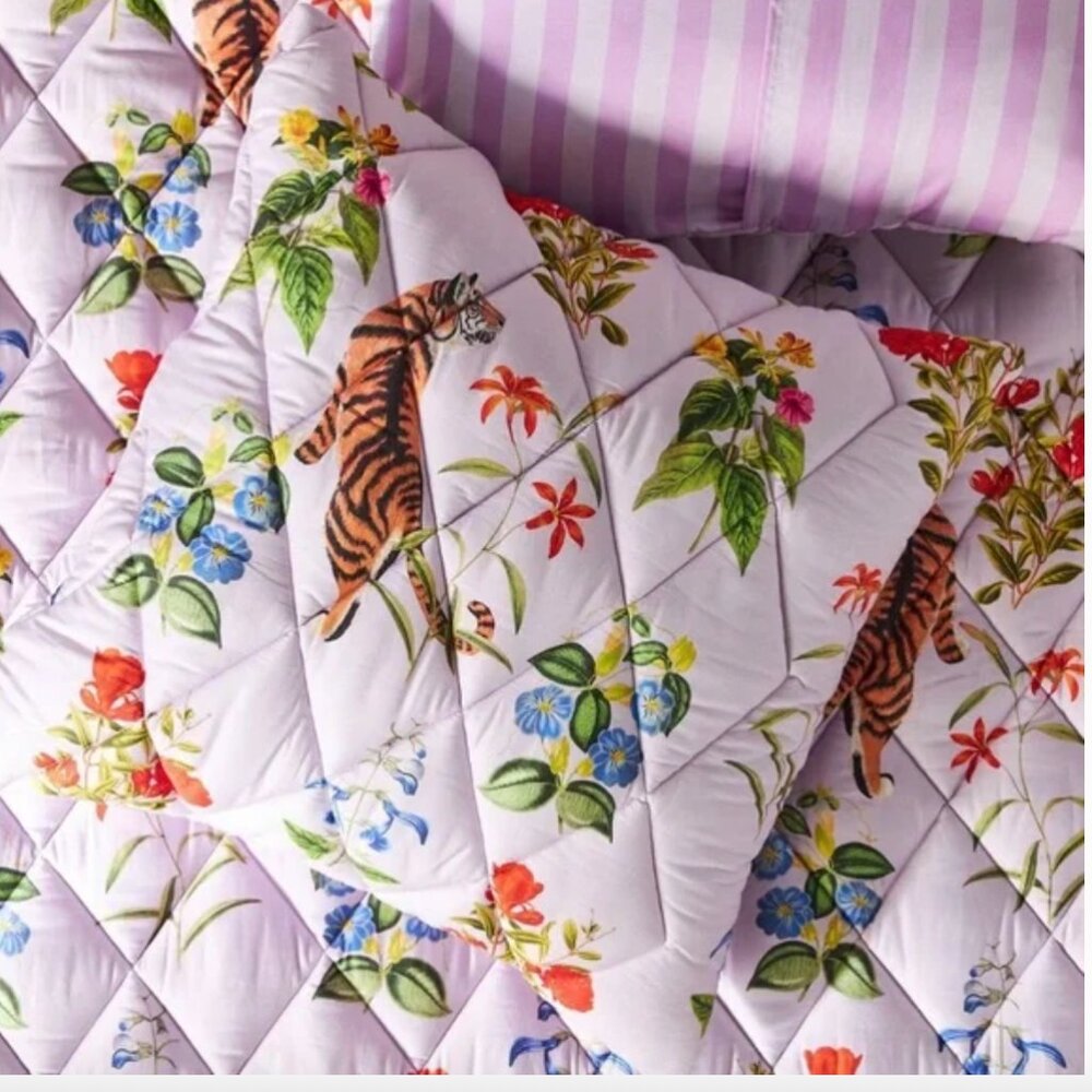 Anthropologie Quilted Sham Set of 2 New